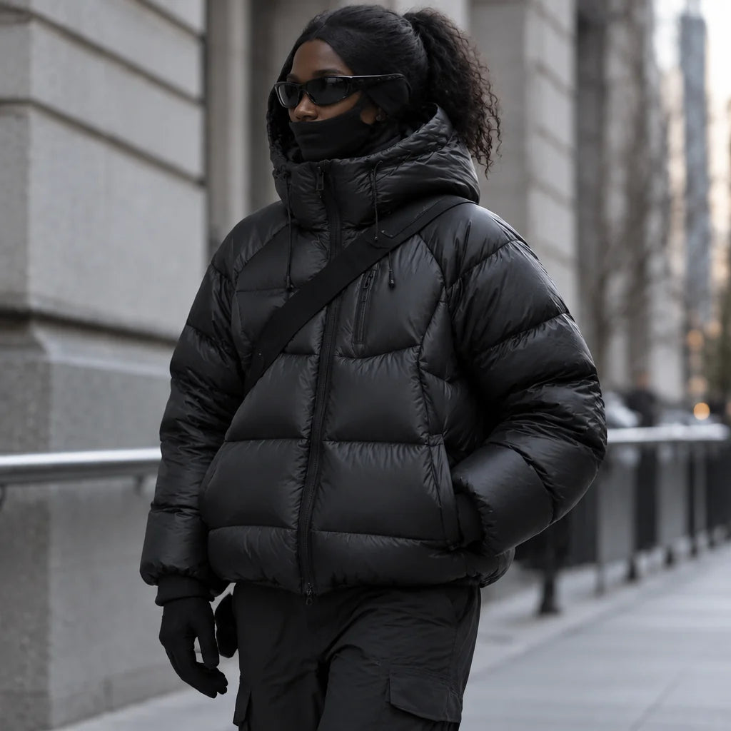 Rime - Unisex 90% White Duck Down 800FP Puffer Jacket - Black