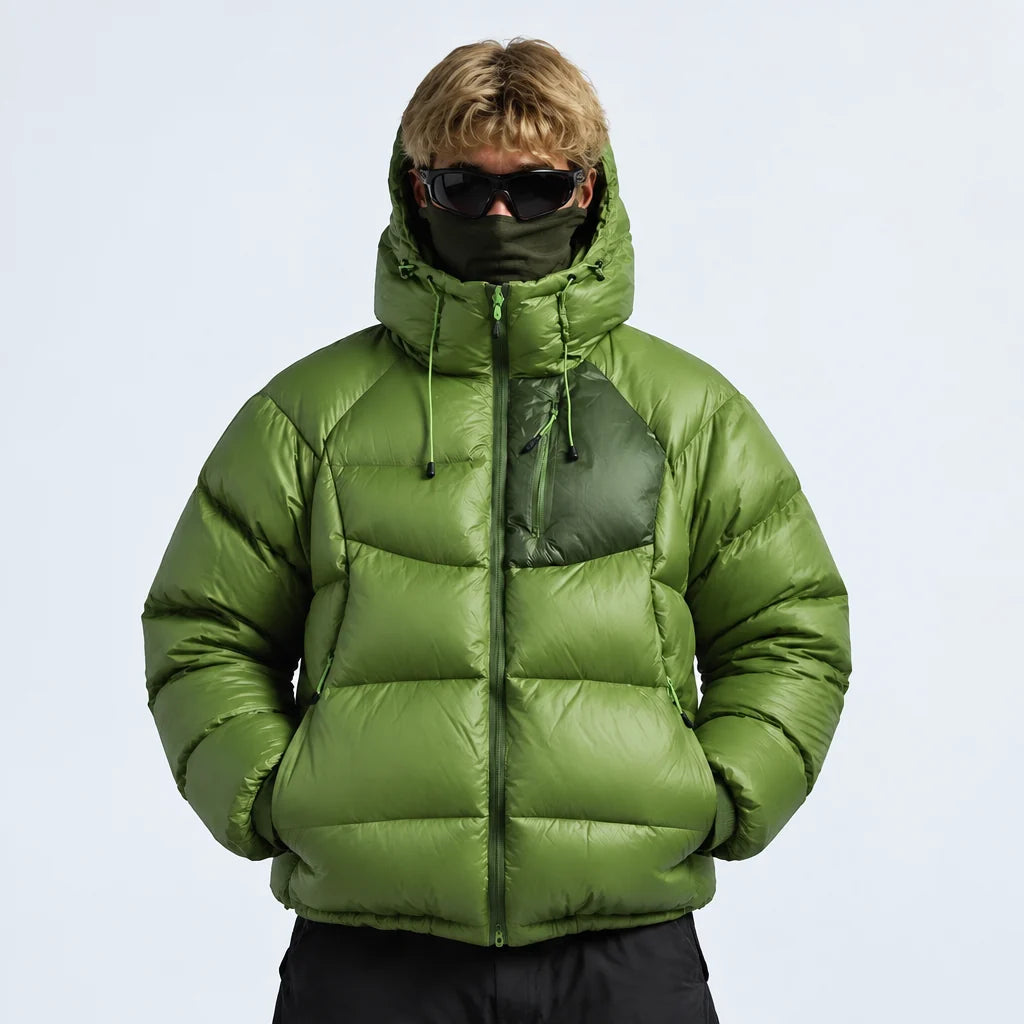 Rime - Unisex 90% White Duck Down 800FP Puffer Jacket - Green