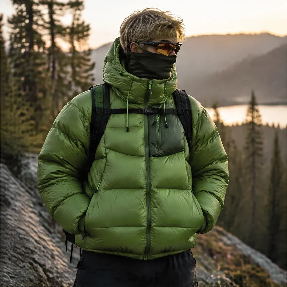 Rime - Unisex 90% White Duck Down 800FP Puffer Jacket - Green