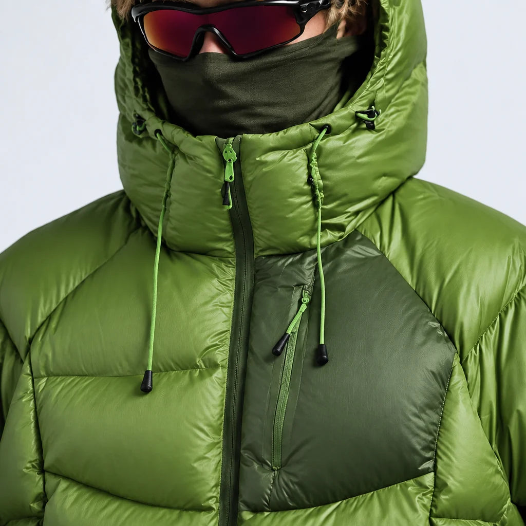 Rime - Unisex 90% White Duck Down 800FP Puffer Jacket - Green