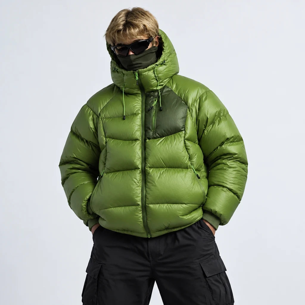 Rime - Unisex 90% White Duck Down 800FP Puffer Jacket - Green
