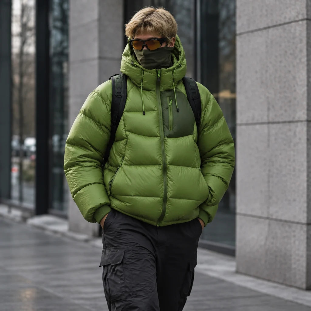 Rime - Unisex 90% White Duck Down 800FP Puffer Jacket - Green