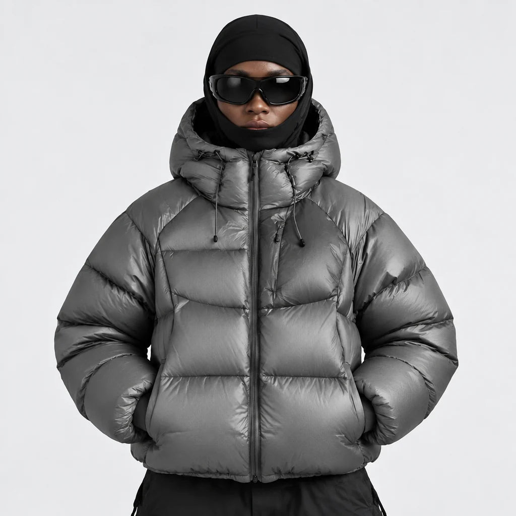 Rime - Unisex 90% White Duck Down 800FP Puffer Jacket - Grey