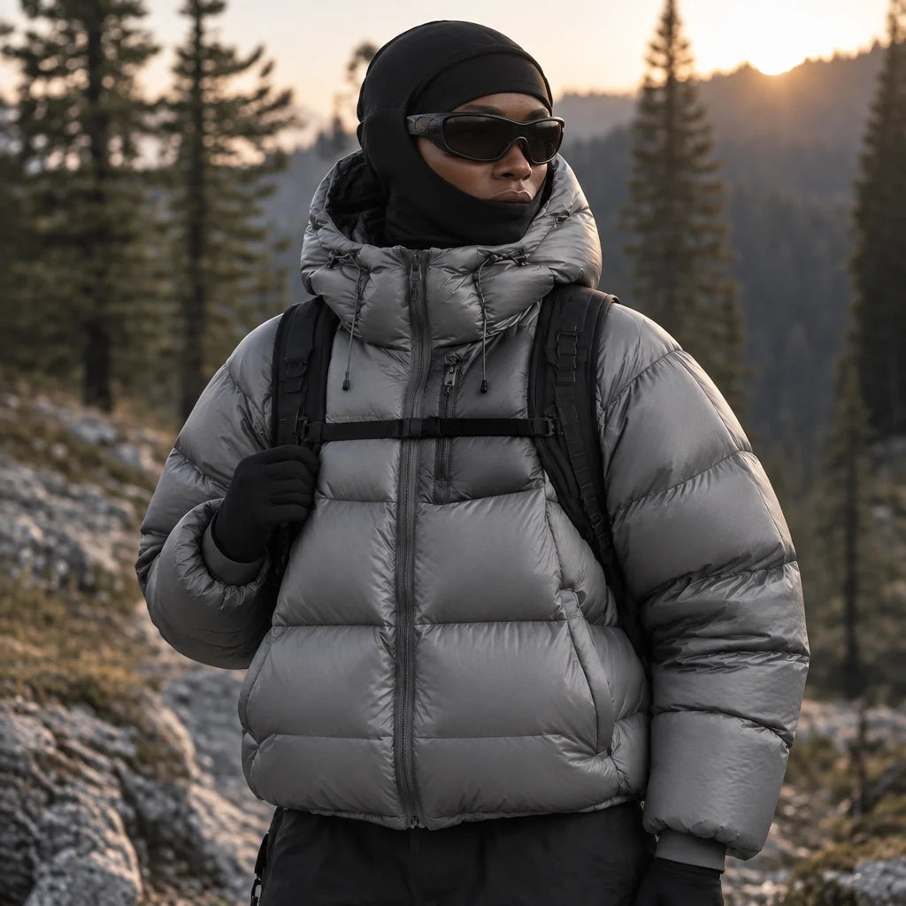 Rime - Unisex 90% White Duck Down 800FP Puffer Jacket - Grey