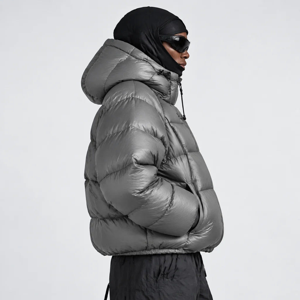 Rime - Unisex 90% White Duck Down 800FP Puffer Jacket - Grey