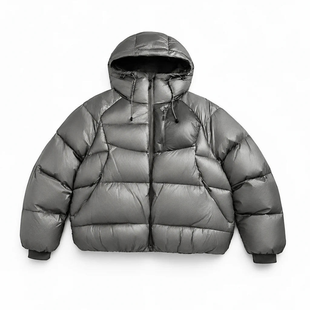 Rime - Unisex 90% White Duck Down 800FP Puffer Jacket - Grey
