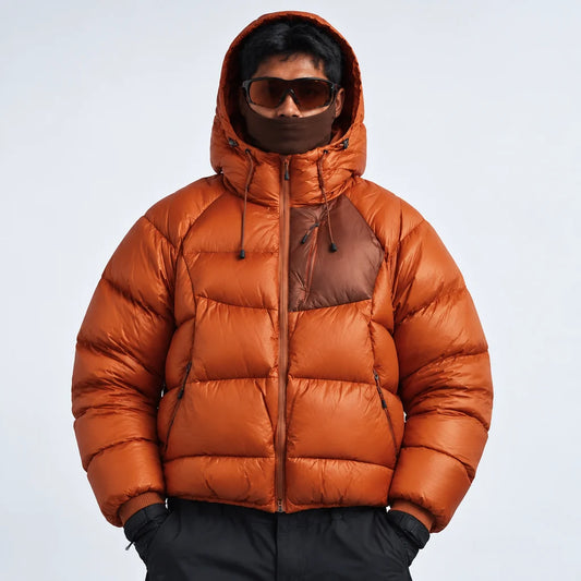 Rime - Unisex 90% White Duck Down 800FP Puffer Jacket - Orange