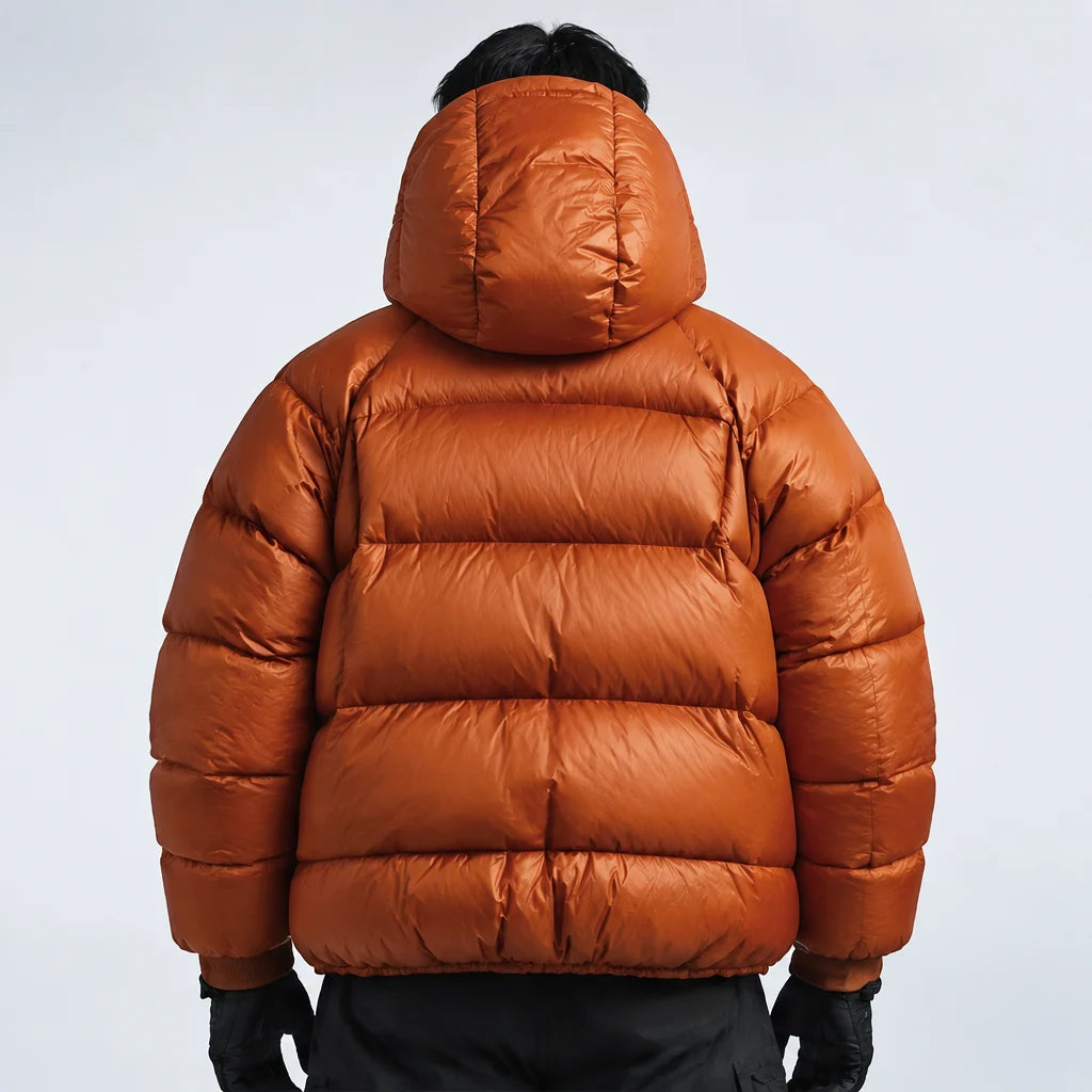 Rime - Unisex 90% White Duck Down 800FP Puffer Jacket - Orange