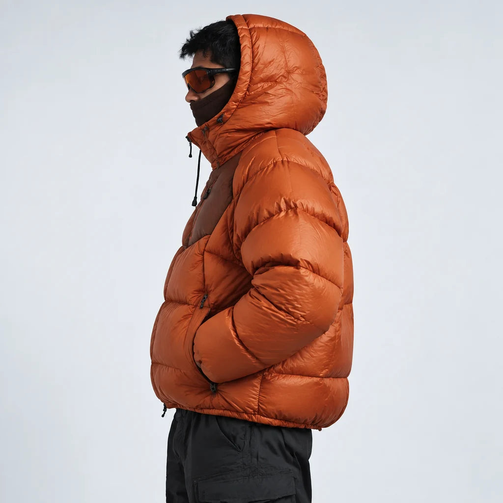 Rime - Unisex 90% White Duck Down 800FP Puffer Jacket - Orange