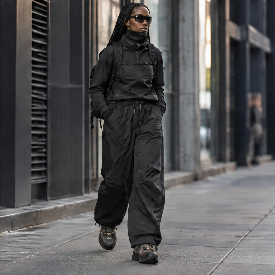 Fret - Unisex Water-Repellent & Quick-Dry Ripstop Walking Trousers - Black