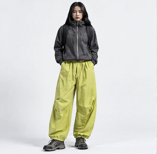 Fret - Unisex Water-Repellent & Quick-Dry Ripstop Walking Trousers - Fluorescent Green