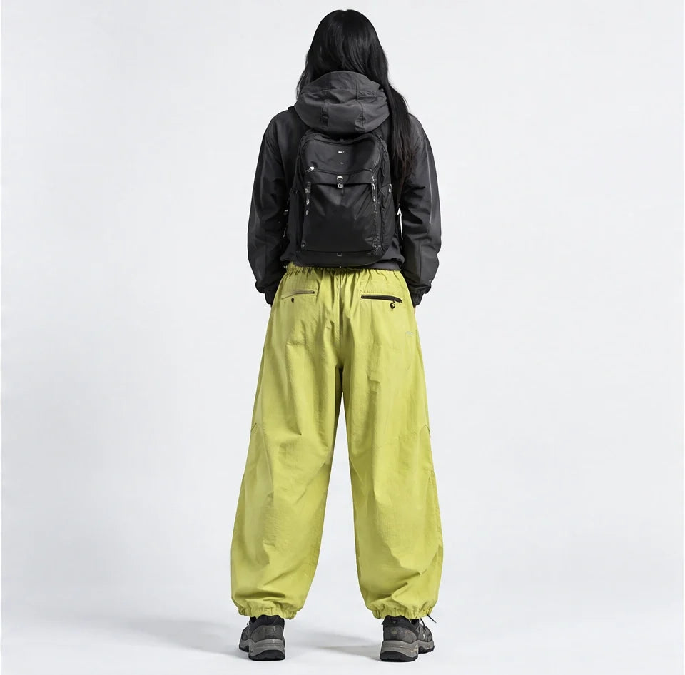 Fret - Unisex Water-Repellent & Quick-Dry Ripstop Walking Trousers - Fluorescent Green
