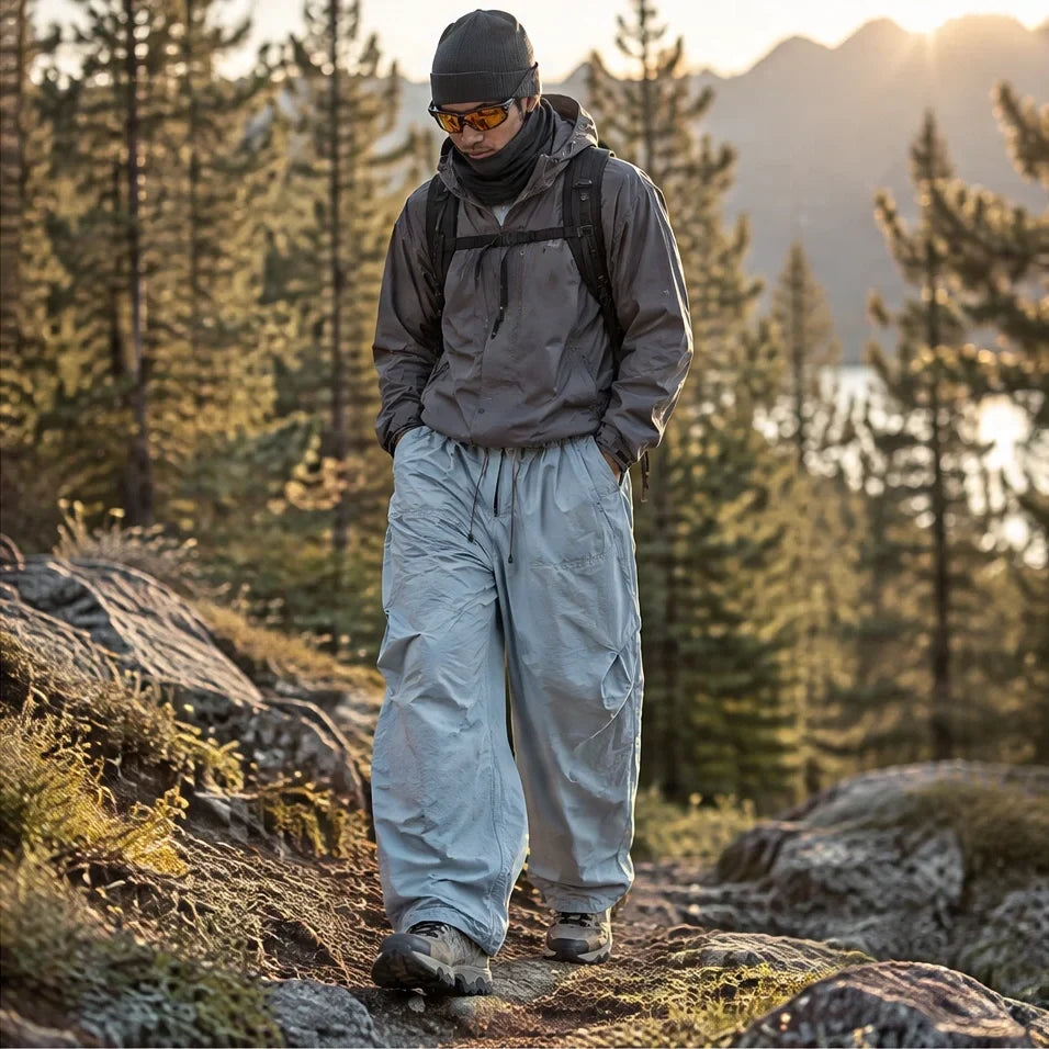 Fret - Unisex Water-Repellent & Quick-Dry Ripstop Walking Trousers - Light Blue