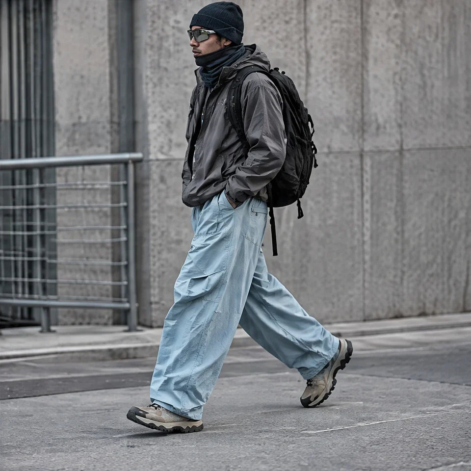 Fret - Unisex Water-Repellent & Quick-Dry Ripstop Walking Trousers - Light Blue