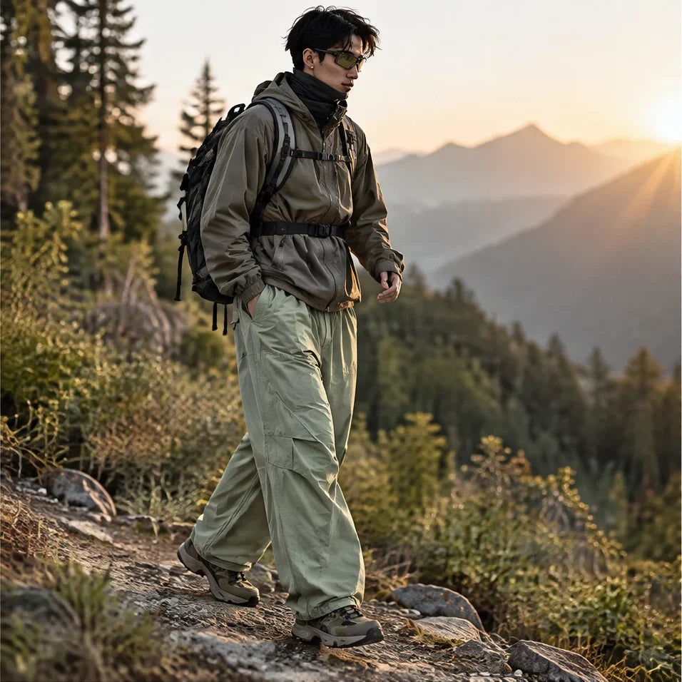 Fret - Unisex Water-Repellent & Quick-Dry Ripstop Walking Trousers - Light green