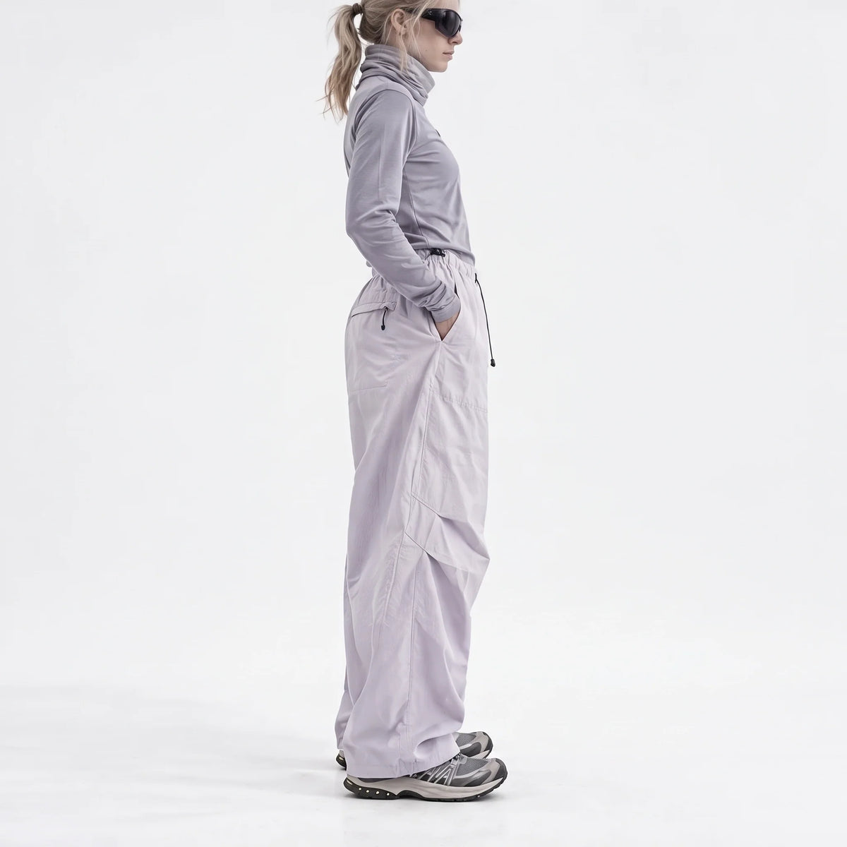 Fret - Unisex Water-Repellent & Quick-Dry Ripstop Walking Trousers - Light purple