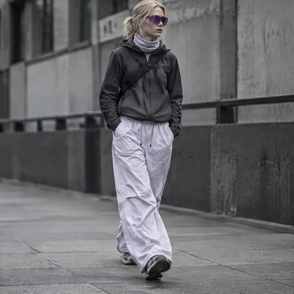 Fret - Unisex Water-Repellent & Quick-Dry Ripstop Walking Trousers - Light purple