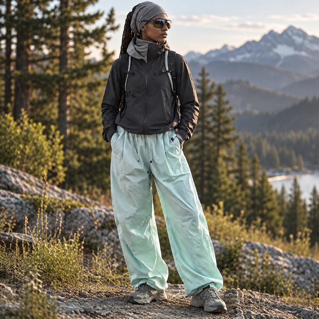 Fret - Unisex Water-Repellent & Quick-Dry Ripstop Walking Trousers - Mint Green
