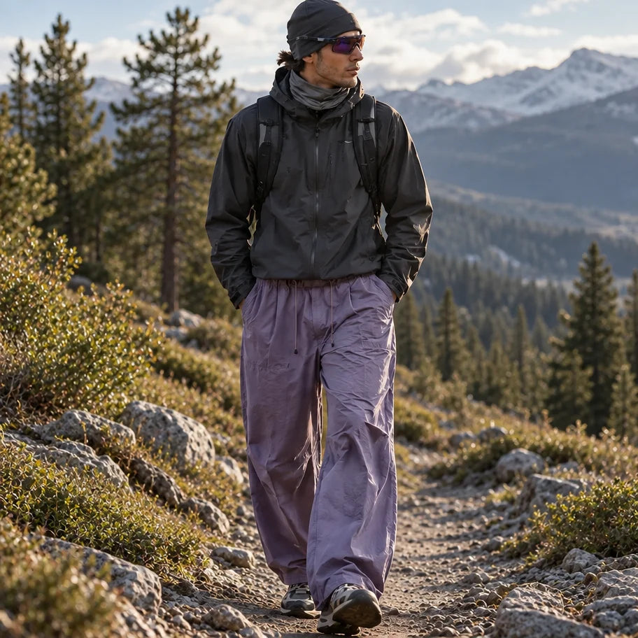 Fret - Unisex Water-Repellent & Quick-Dry Ripstop Walking Trousers - Purple