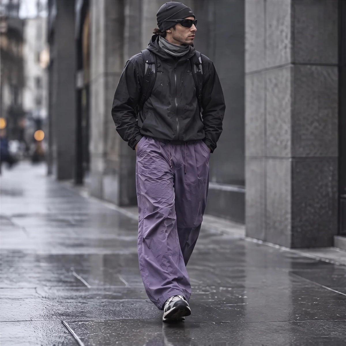 Fret - Unisex Water-Repellent & Quick-Dry Ripstop Walking Trousers - Purple