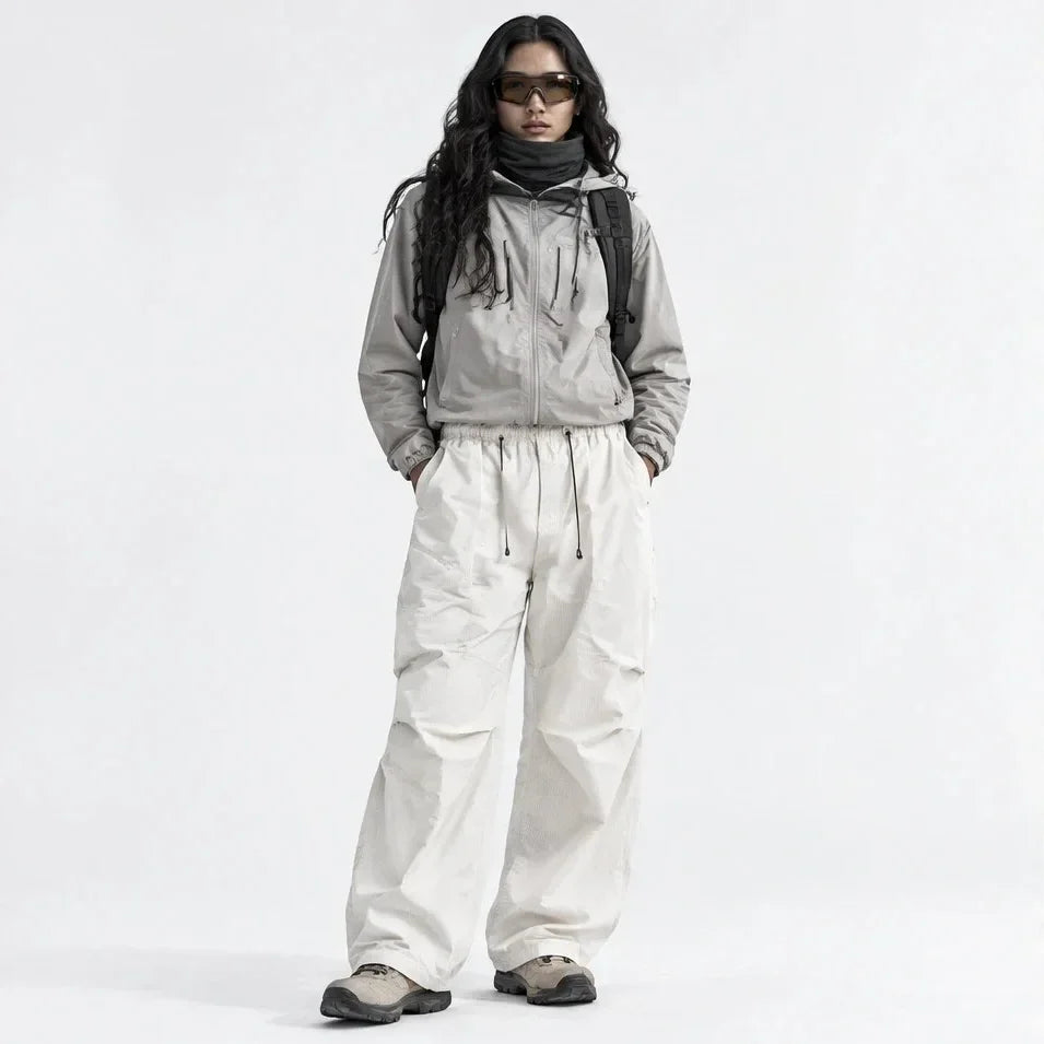 Fret - Unisex Water-Repellent & Quick-Dry Ripstop Walking Trousers - White