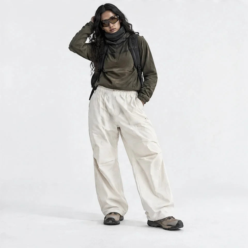Fret - Unisex Water-Repellent & Quick-Dry Ripstop Walking Trousers - White