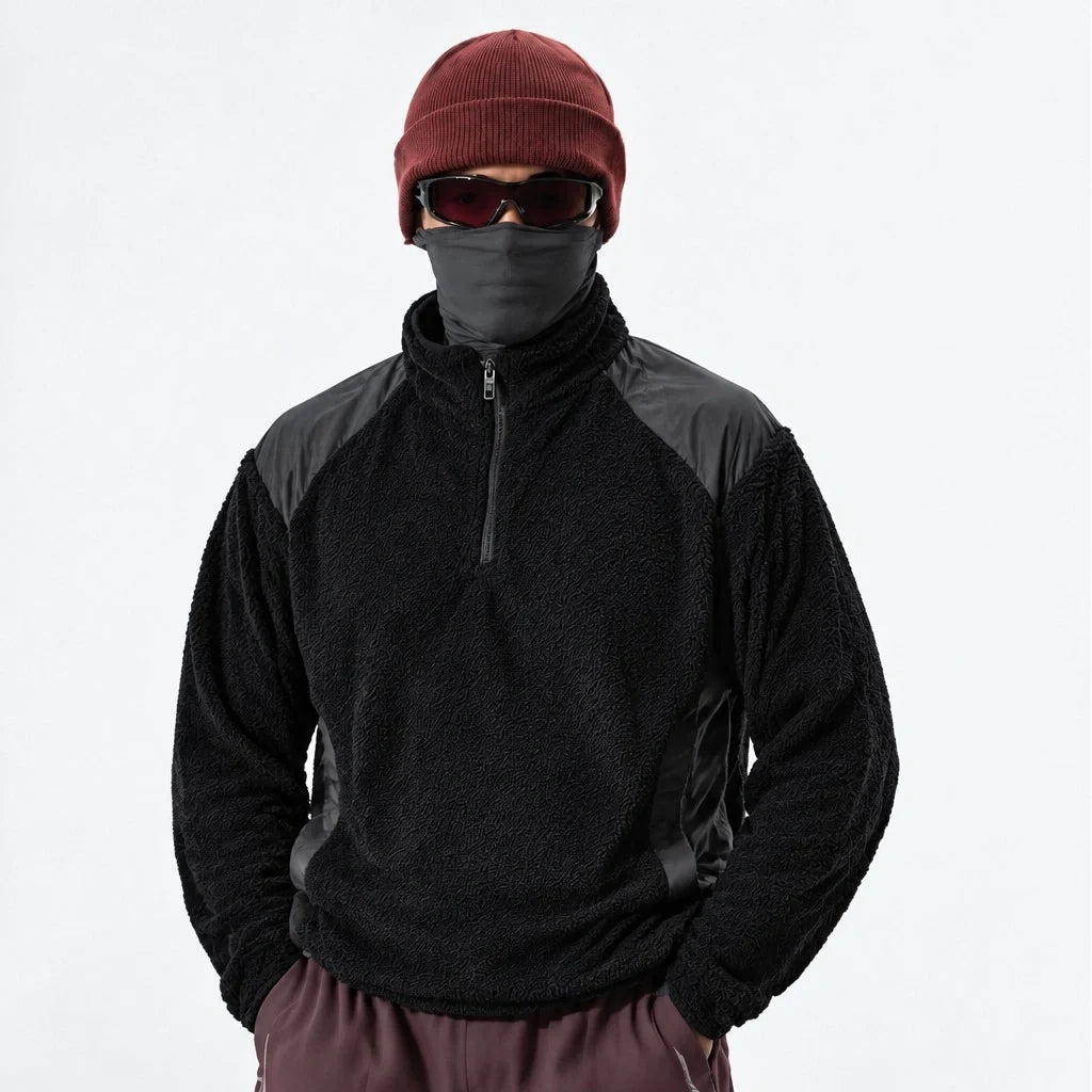 Gloam - Unisex Quick-Dry Thermal Antibacterial Fleece Jacket - Black