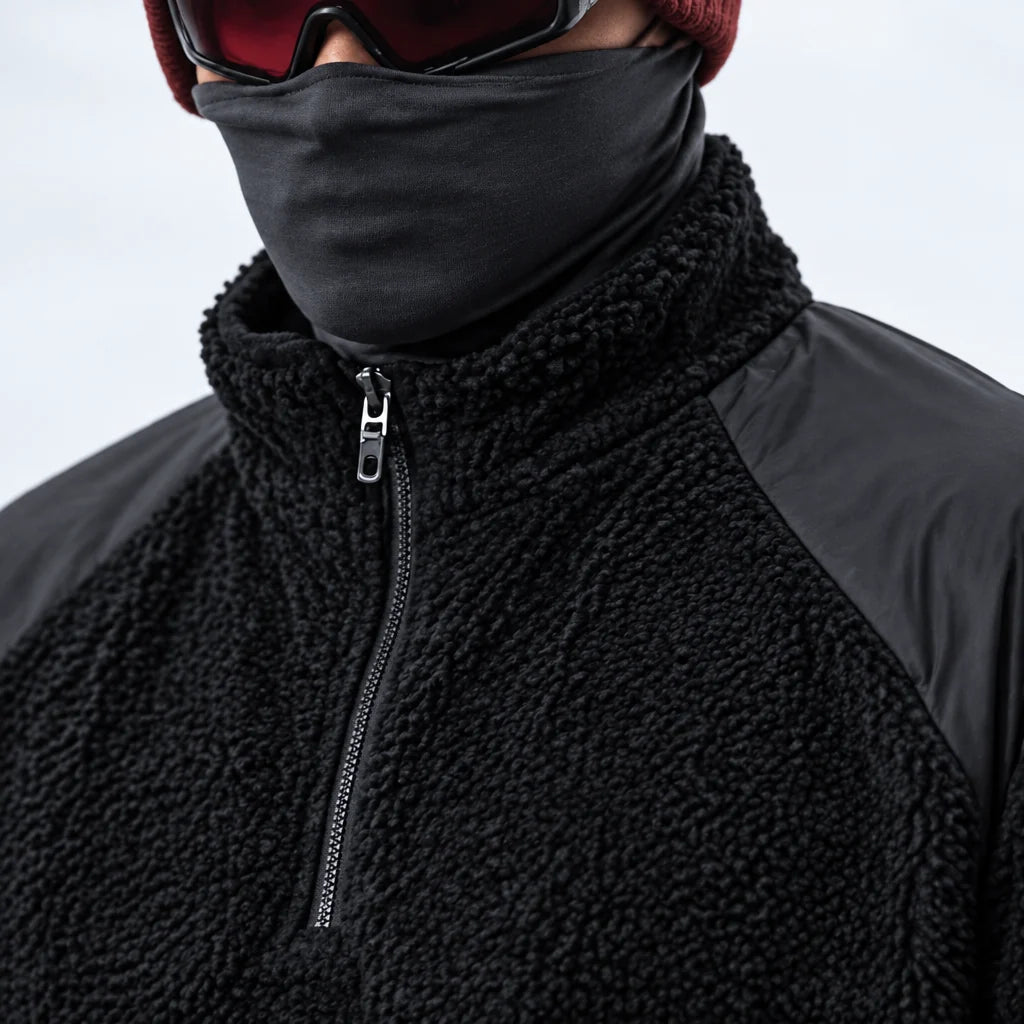 Gloam - Unisex Quick-Dry Thermal Antibacterial Fleece Jacket - Black