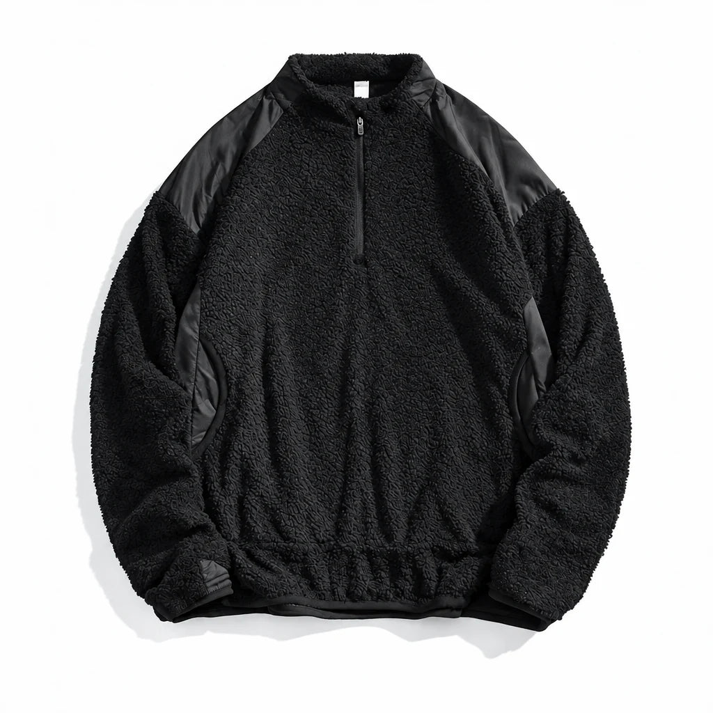 Gloam - Unisex Quick-Dry Thermal Antibacterial Fleece Jacket - Black