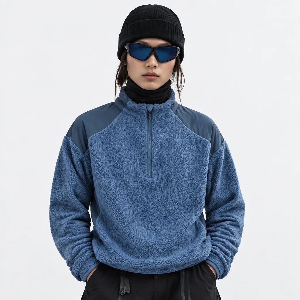 Gloam - Unisex Quick-Dry Thermal Antibacterial Fleece Jacket - Blue