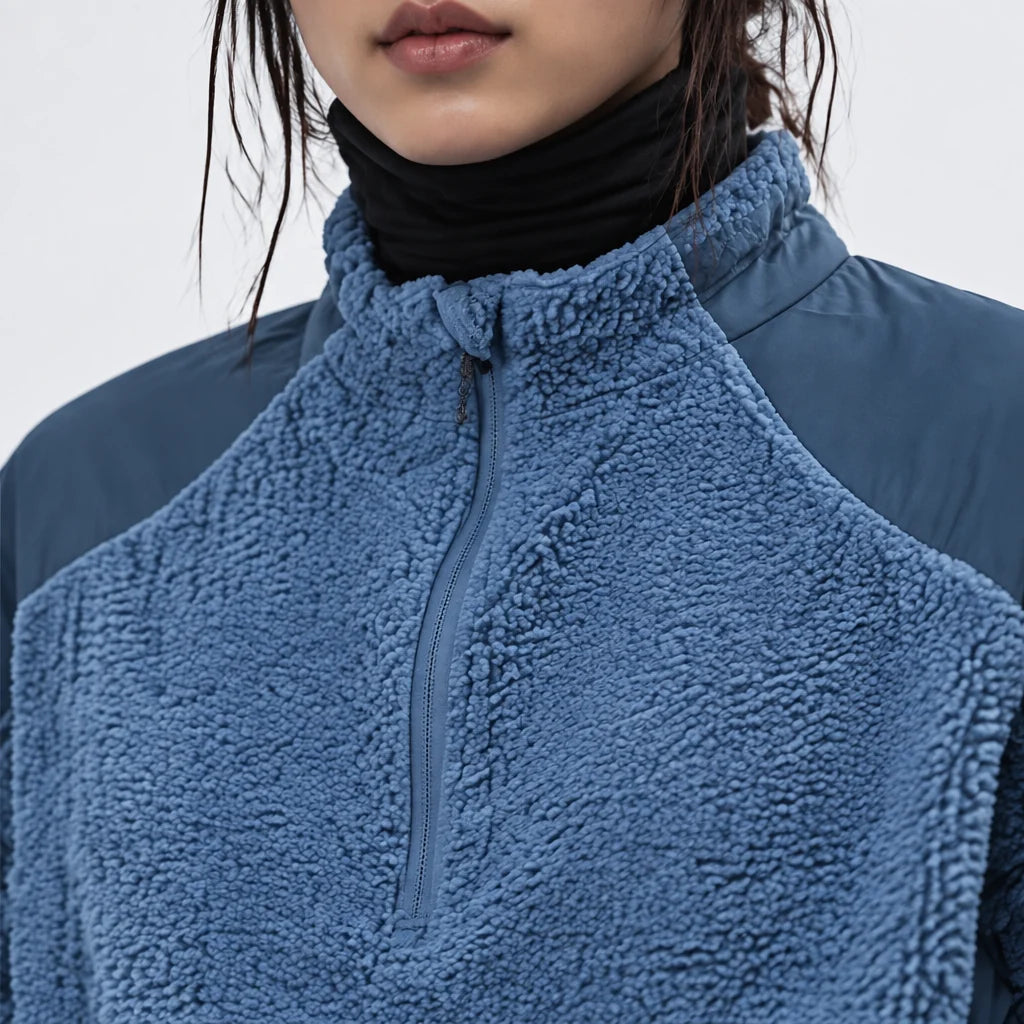 Gloam - Unisex Quick-Dry Thermal Antibacterial Fleece Jacket - Blue