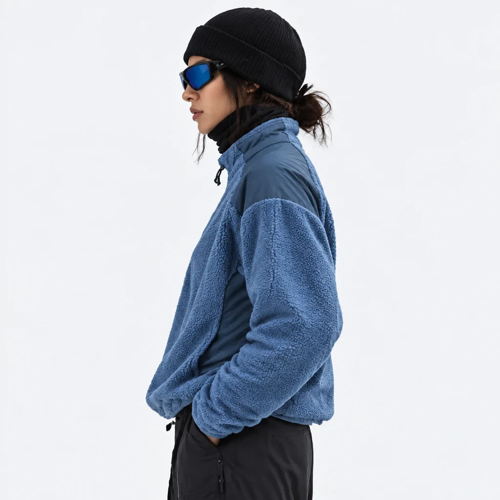 Gloam - Unisex Quick-Dry Thermal Antibacterial Fleece Jacket - Blue