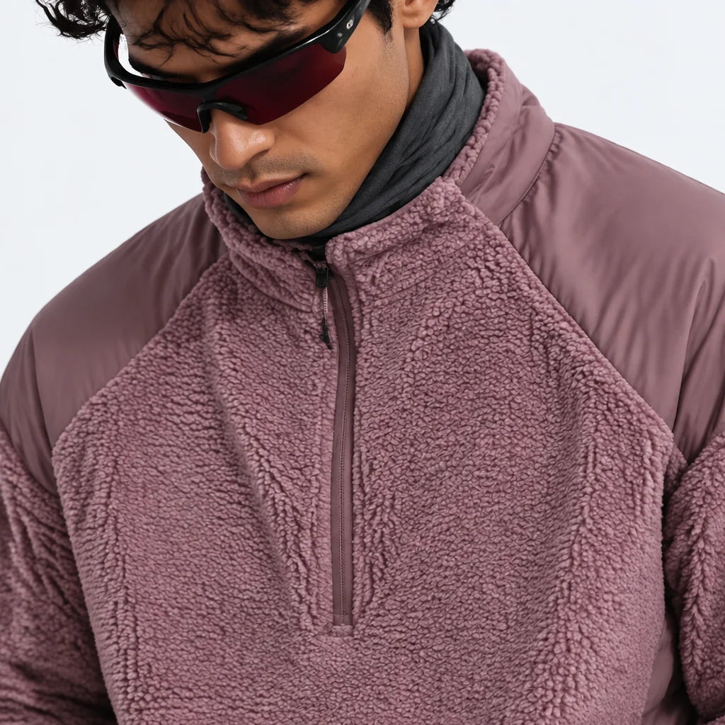 Gloam - Unisex Quick-Dry Thermal Antibacterial Fleece Jacket - Pink