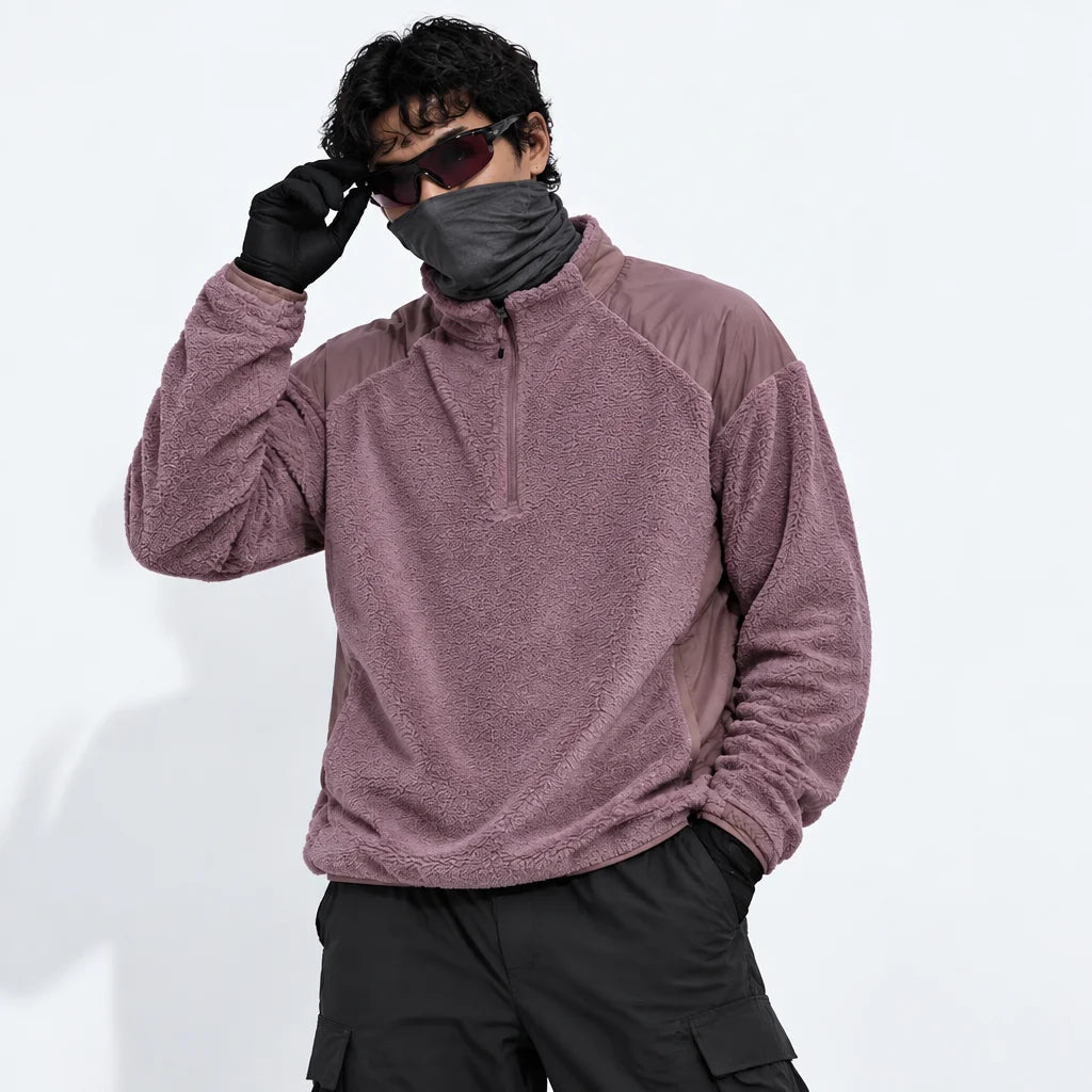 Gloam - Unisex Quick-Dry Thermal Antibacterial Fleece Jacket - Pink