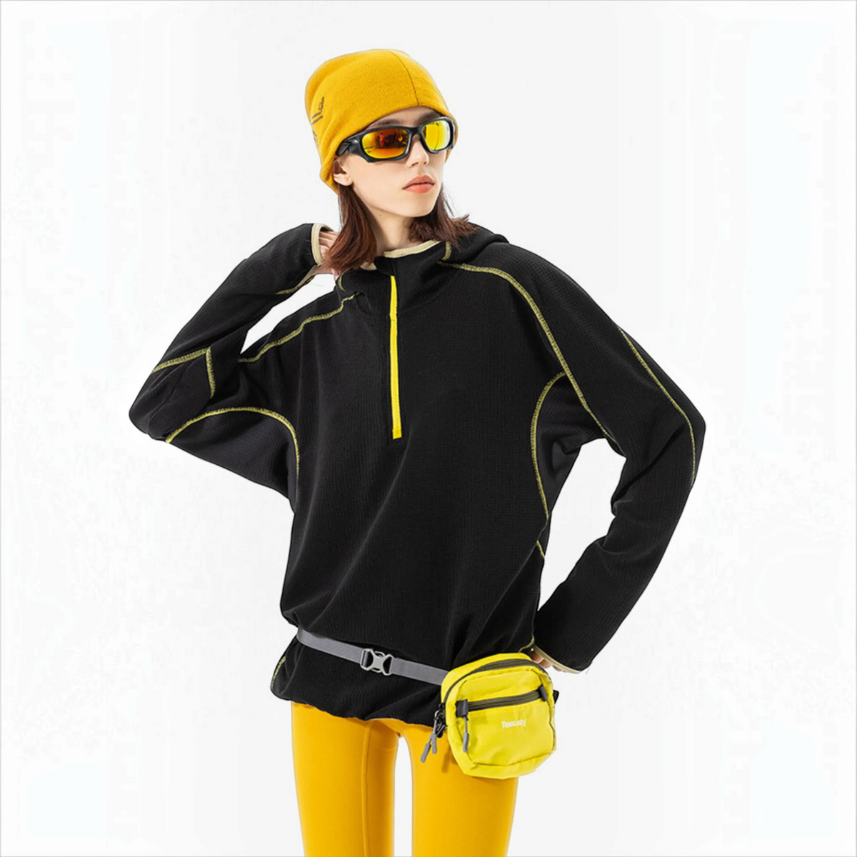 Keen - Unisex Quick-Dry Thermal Thumbhole Fleece Jacket - Black