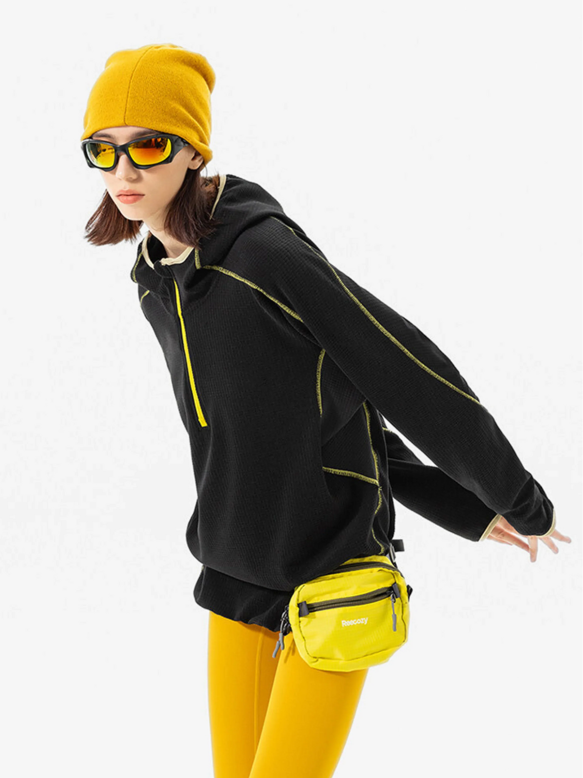 Keen - Unisex Quick-Dry Thermal Thumbhole Fleece Jacket - Black