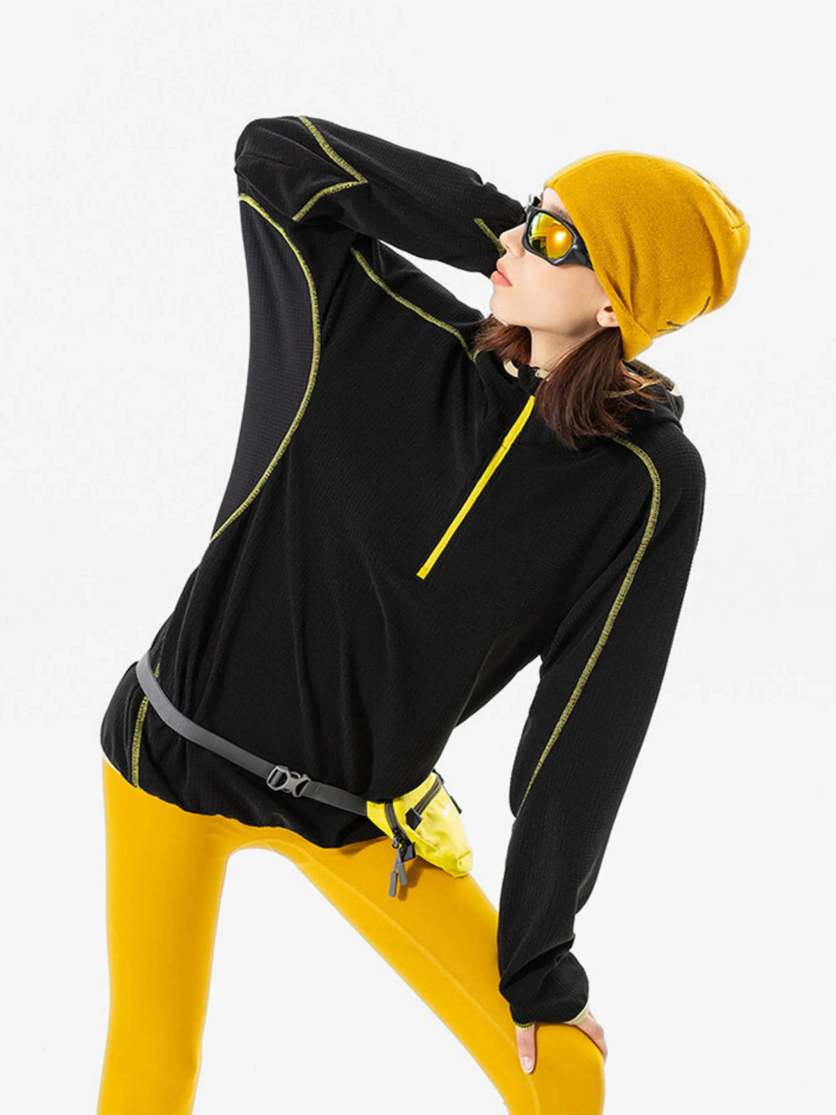 Keen - Unisex Quick-Dry Thermal Thumbhole Fleece Jacket - Black