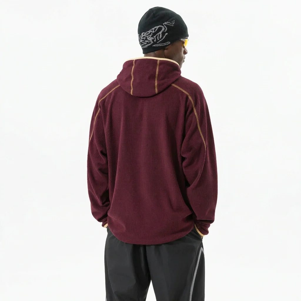 Keen - Unisex Quick-Dry Thermal Thumbhole Fleece Jacket - Red