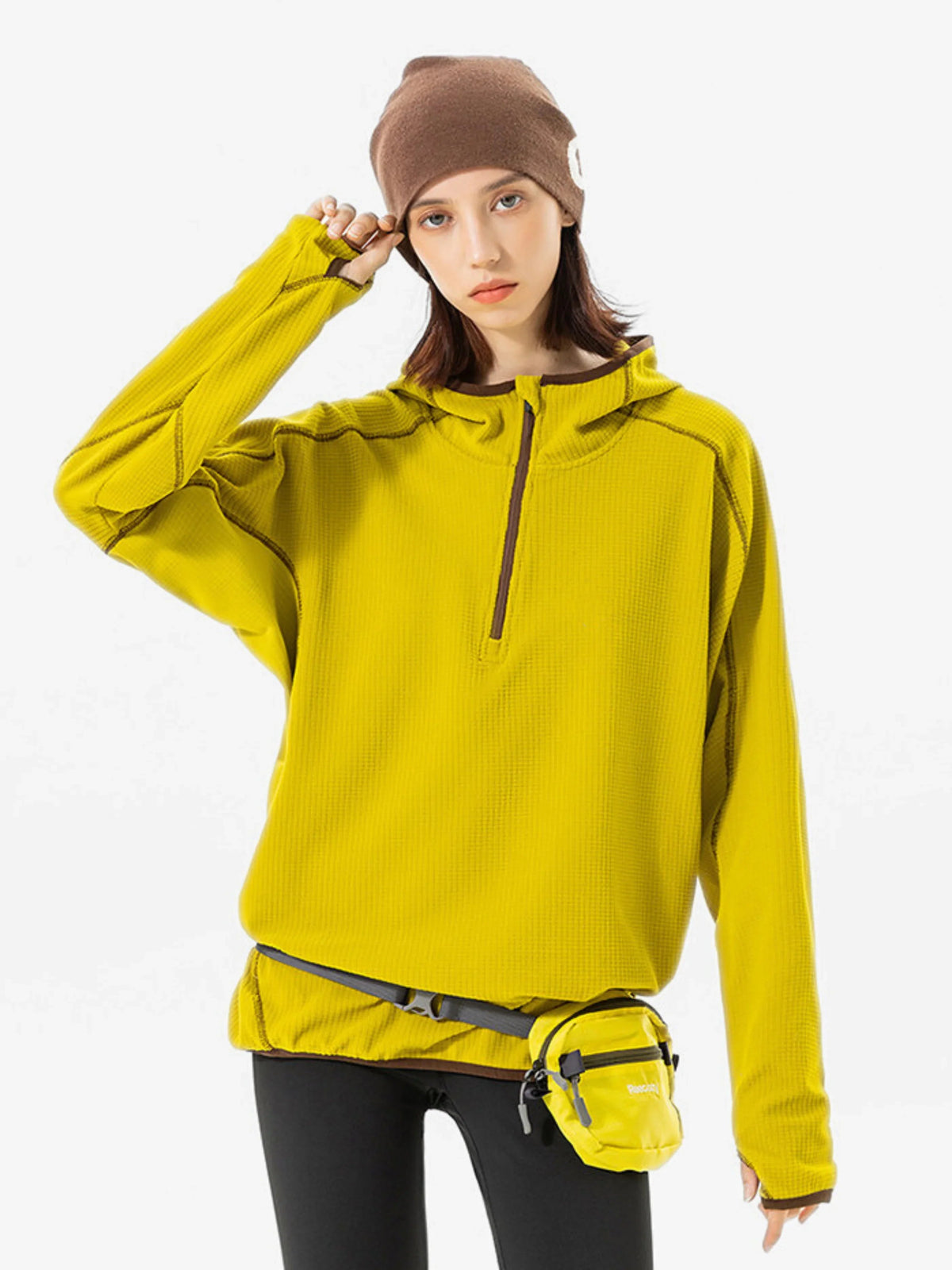 Keen - Unisex Quick-Dry Thermal Thumbhole Fleece Jacket - Yellow