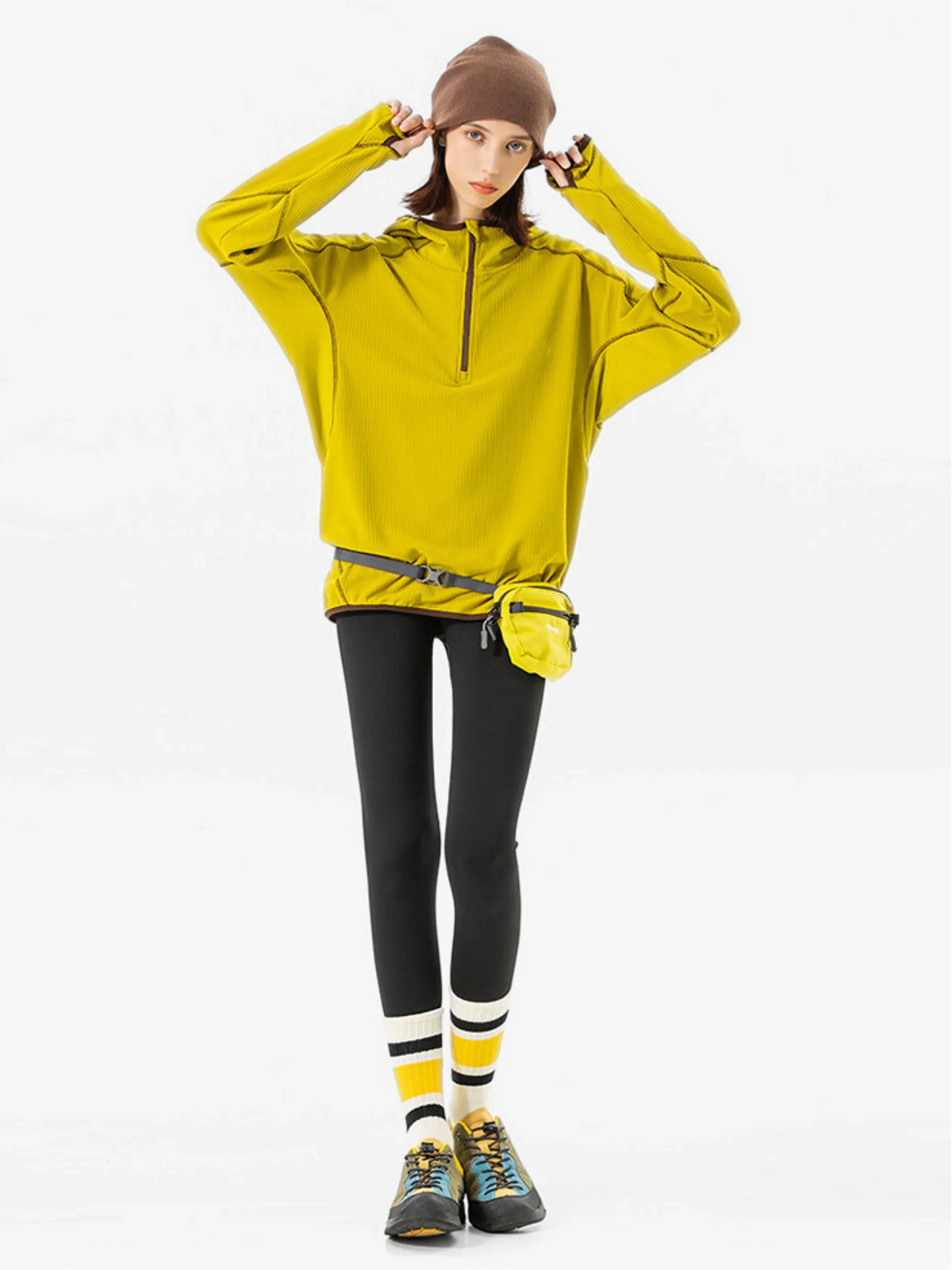Keen - Unisex Quick-Dry Thermal Thumbhole Fleece Jacket - Yellow