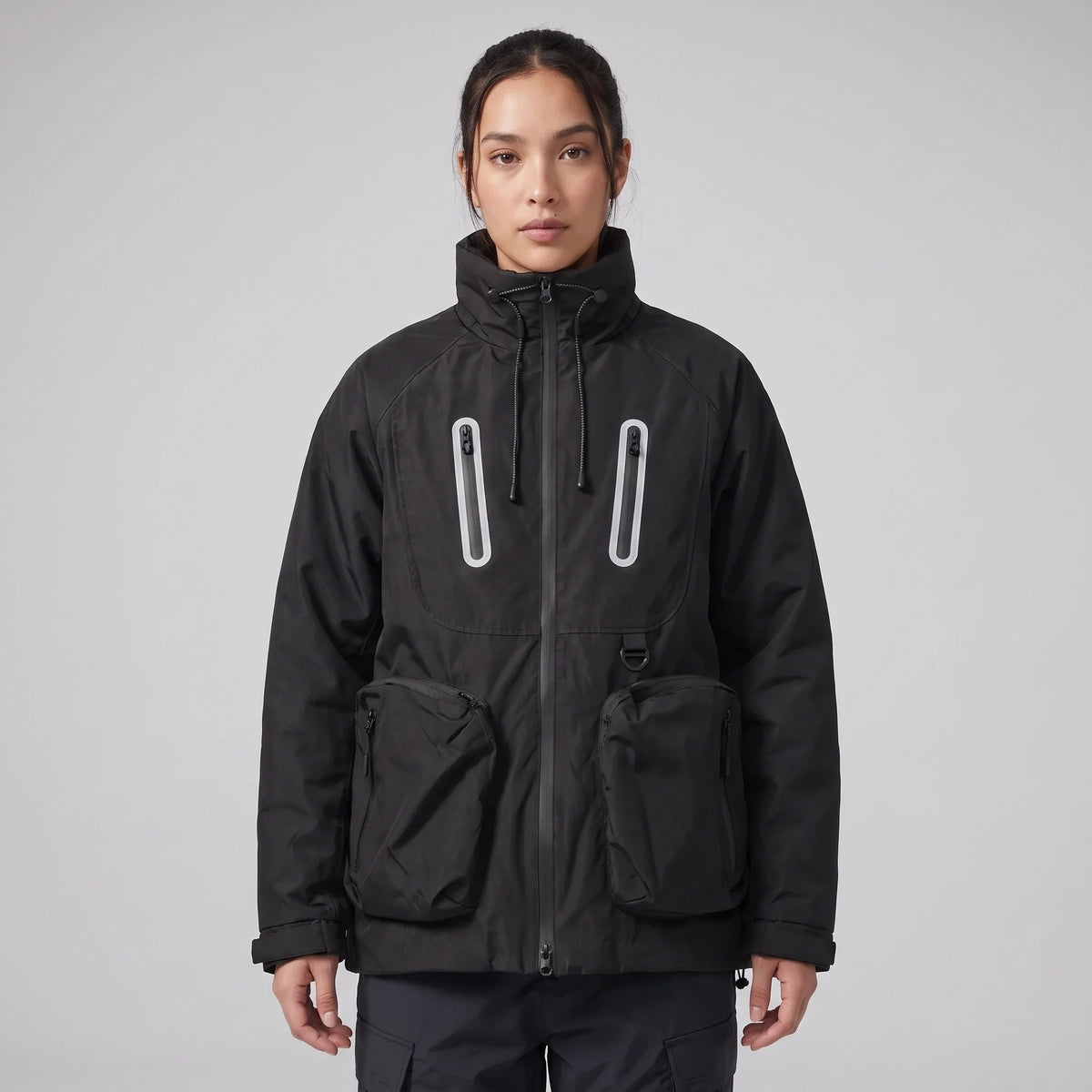 Crag - Unisex Windproof Breathable & Waterproof Jacket - Black