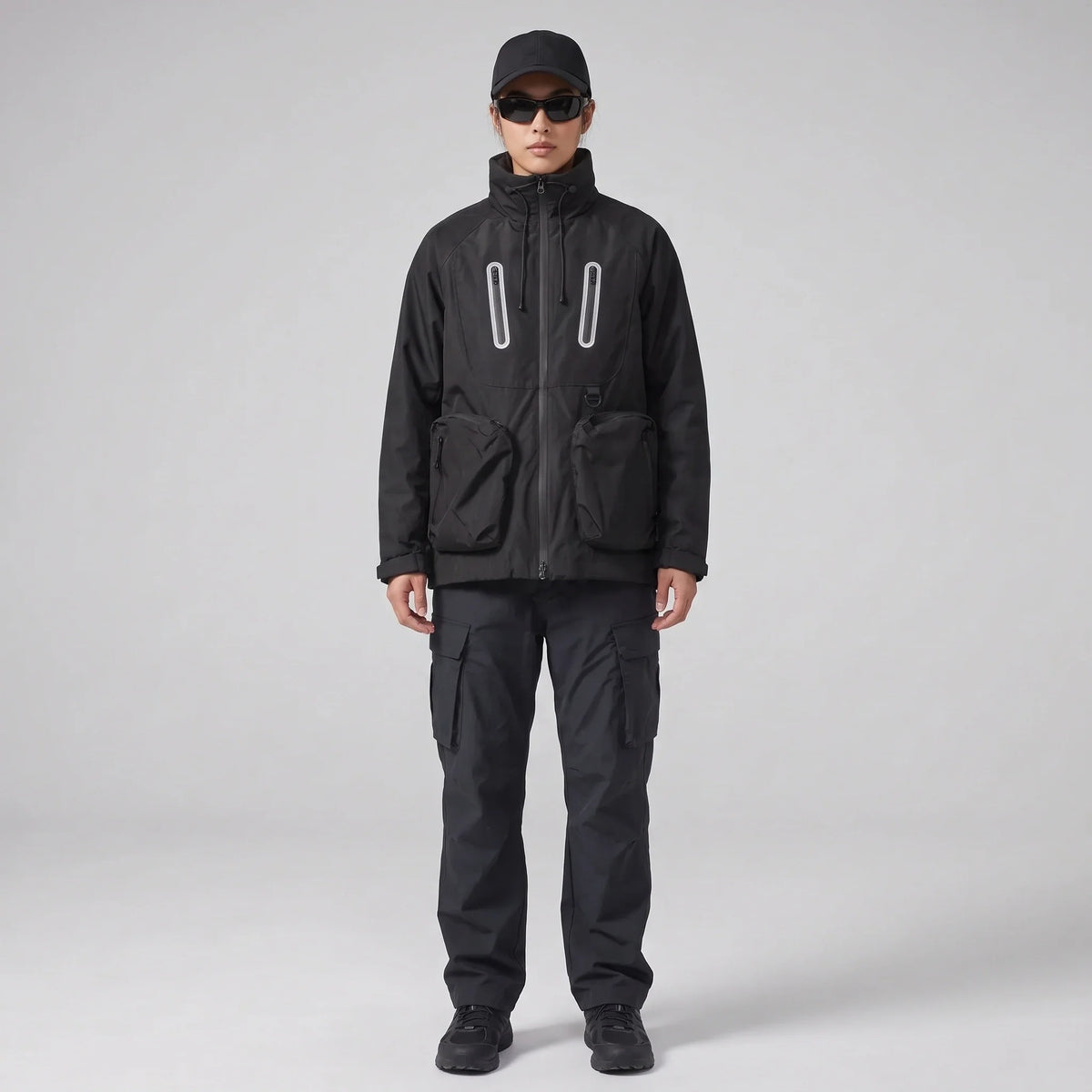 Crag - Unisex Windproof Breathable & Waterproof Jacket - Black