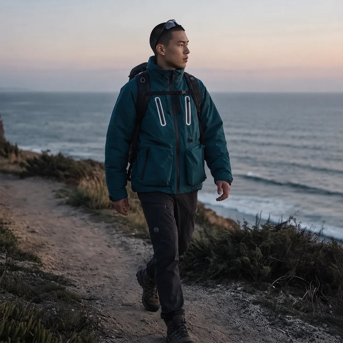 Crag - Unisex Windproof Breathable & Waterproof Jacket - Peacock Blue