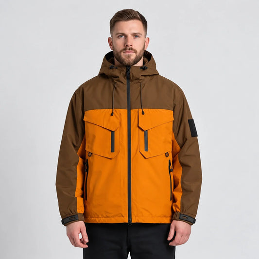 Beck - Unisex Windproof Breathable & Stand-Collar Waterproof Jacket - Orange