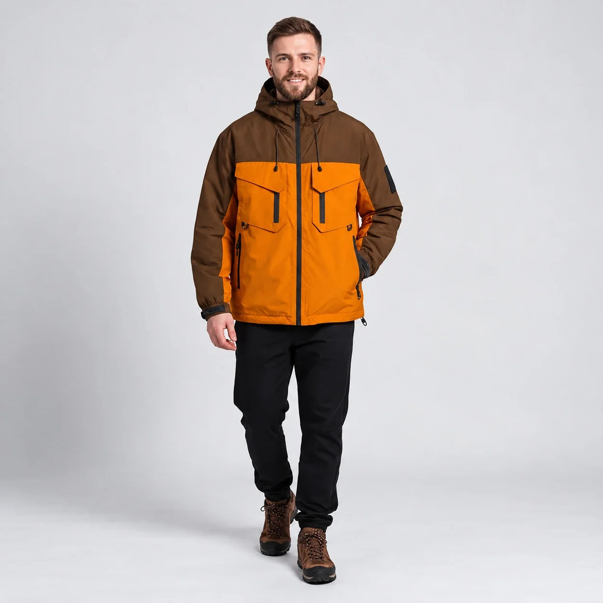 Beck - Unisex Windproof Breathable & Stand-Collar Waterproof Jacket - Orange