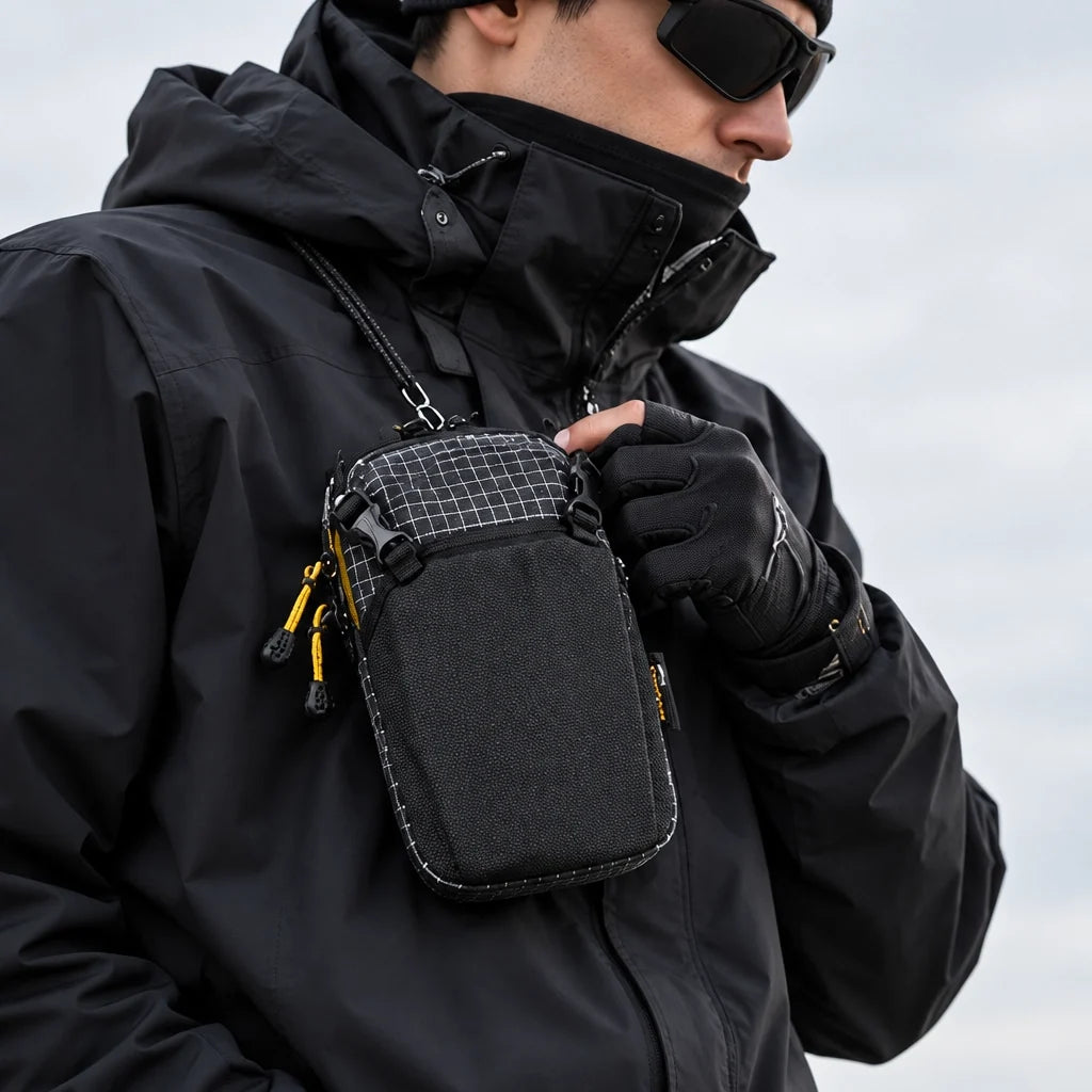 Kame - Unisex Waterproof Tear-Resistant Bag - Black