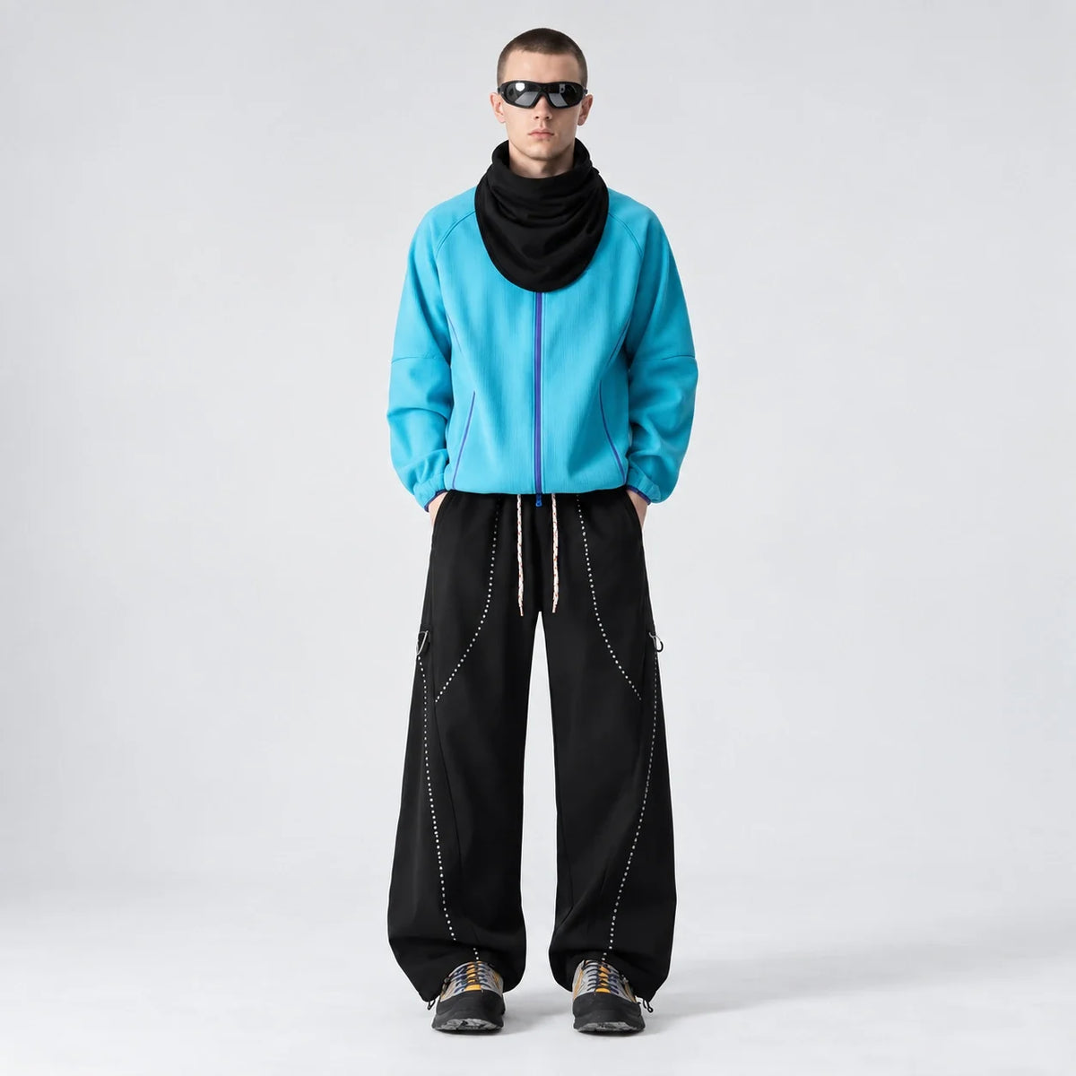 Breck - Unisex Water-Repellent & Quick-Dry Straight-Leg Walking Trousers - Black