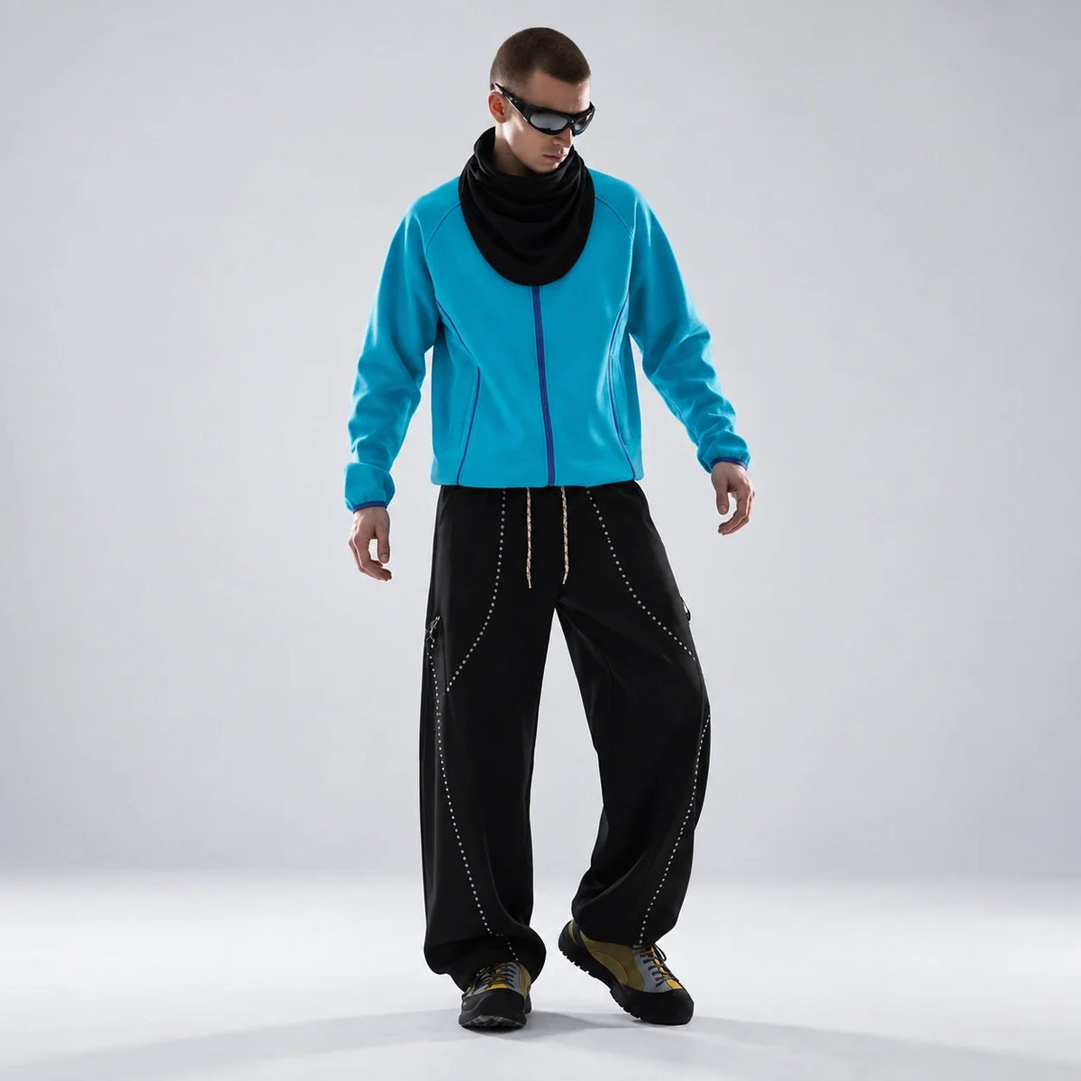 Breck - Unisex Water-Repellent & Quick-Dry Straight-Leg Walking Trousers - Black