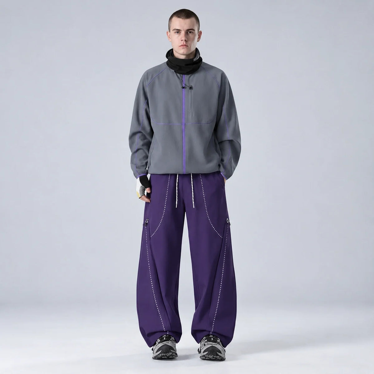 Breck - Unisex Water-Repellent & Quick-Dry Straight-Leg Walking Trousers - Purple