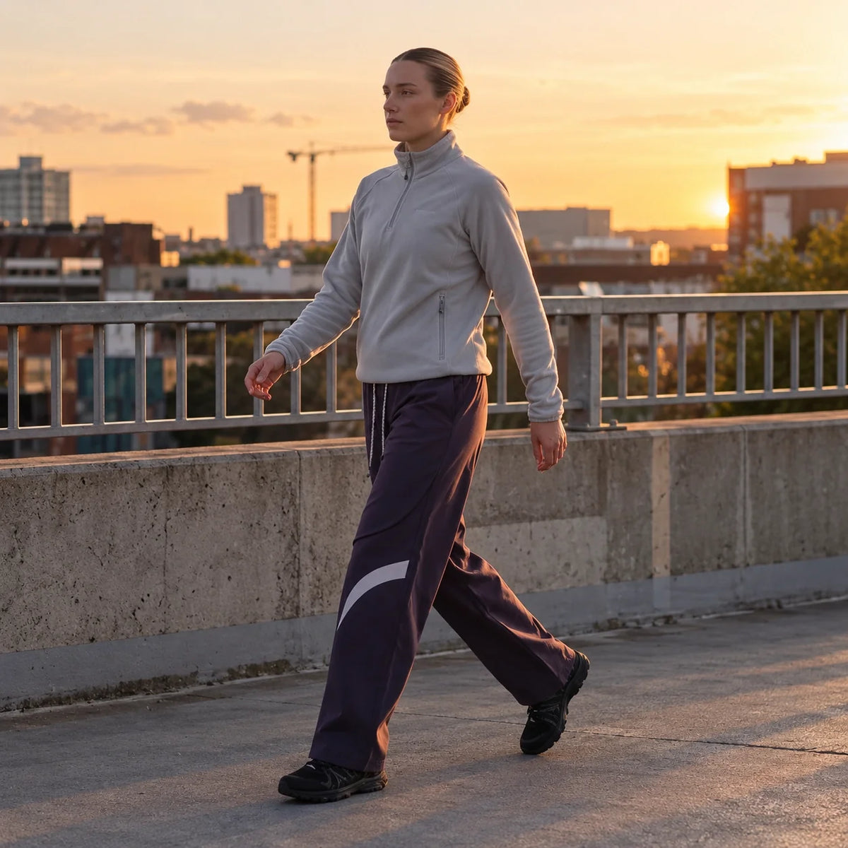 Shaw - Unisex Water-Repellent & Quick-Dry Wide-Leg Walking Trousers - Purple